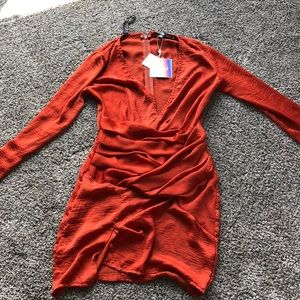 Brand New misguided satin dress